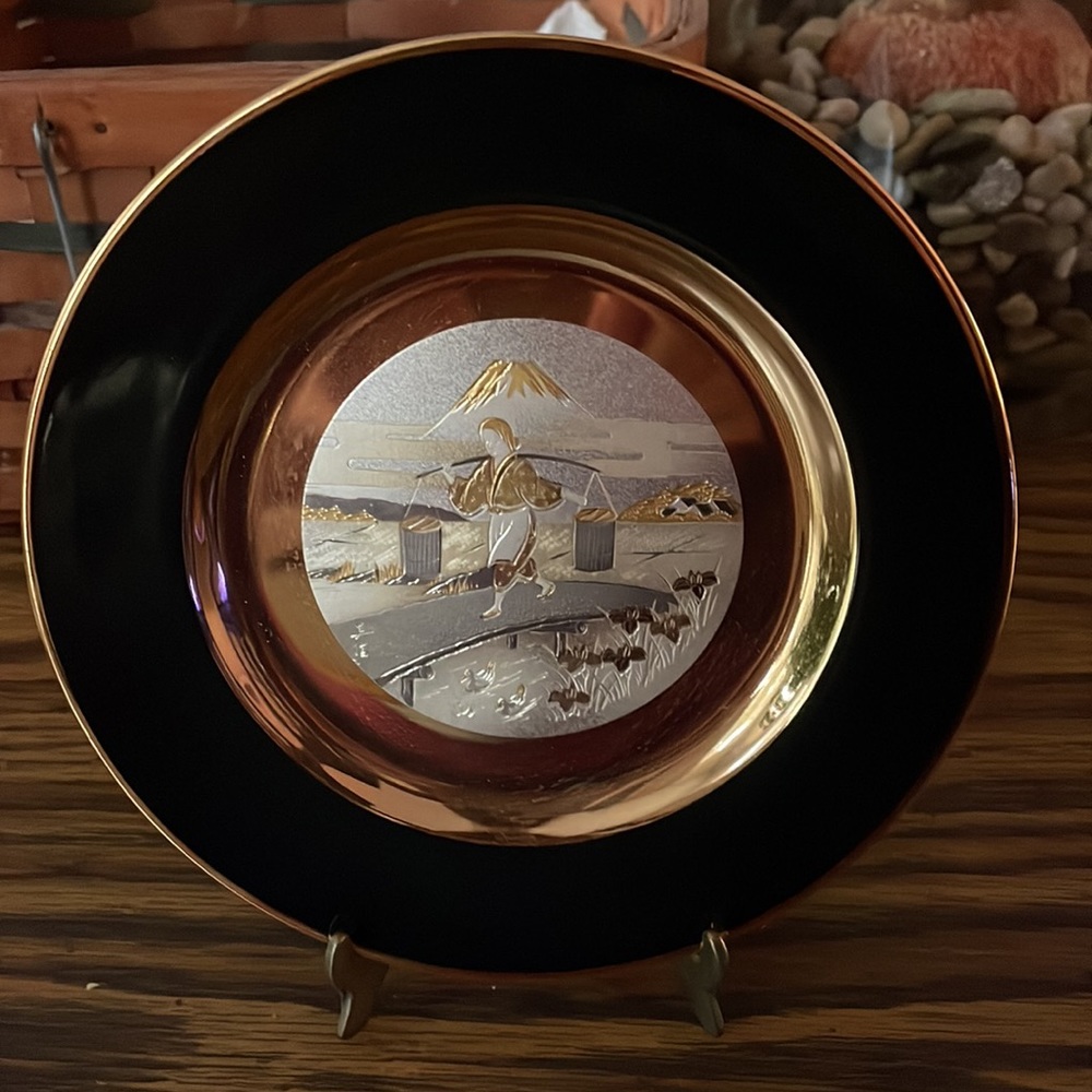 Vintage Japanese Chokin limited edition plate